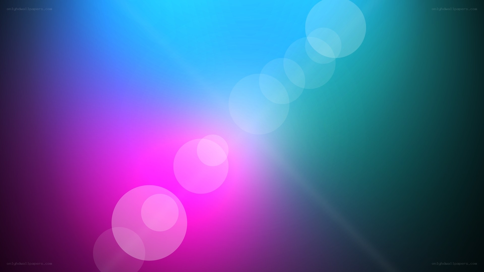 colorful abstract light circles