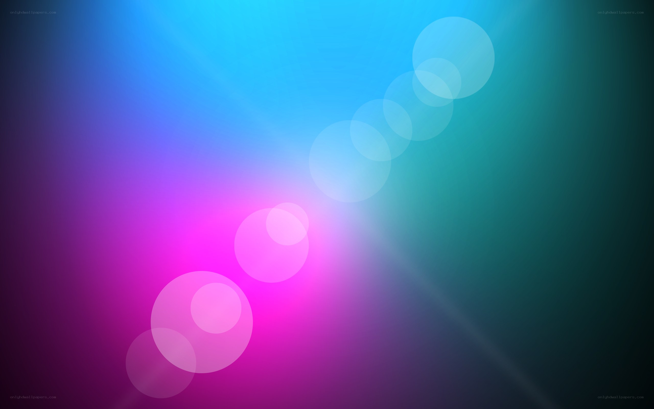 colorful abstract light circles