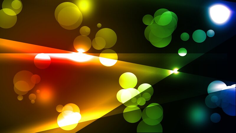 colorful abstract light circles