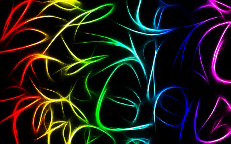 colorful abstract light lines