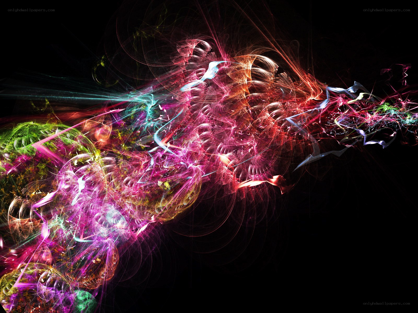 Colorful abstract light patterns