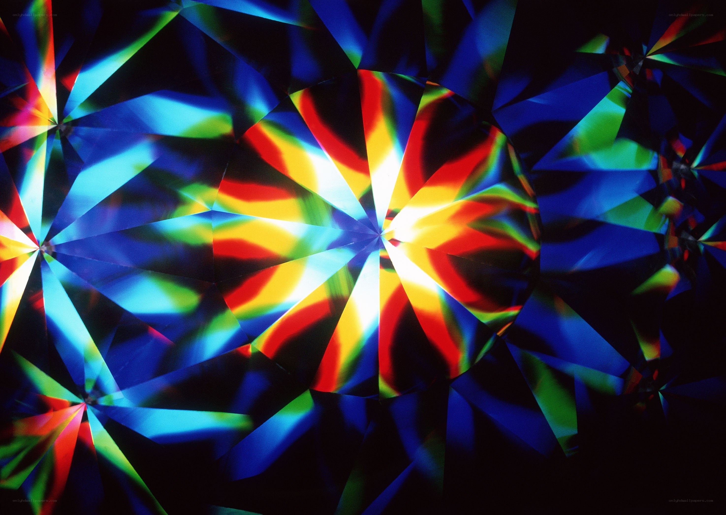 Colorful abstract light patterns