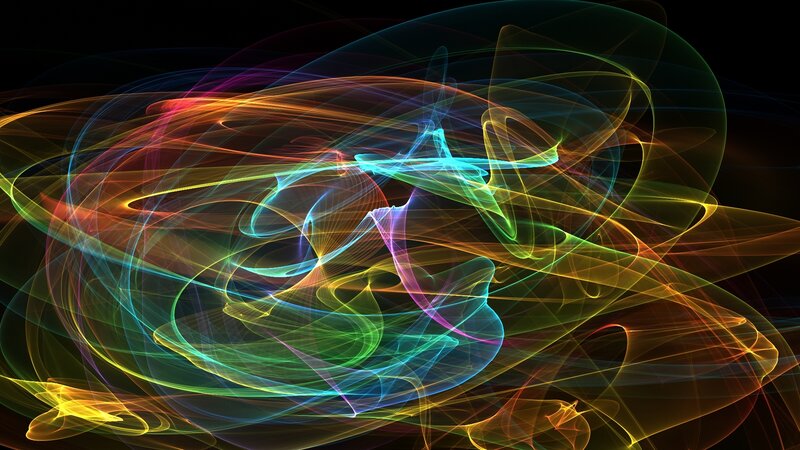 Colorful abstract light patterns