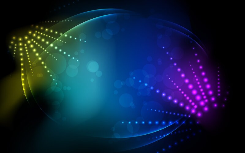 colorful abstract light sphere