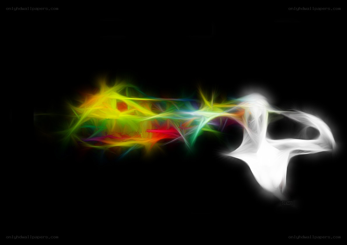 colorful abstract light streaks