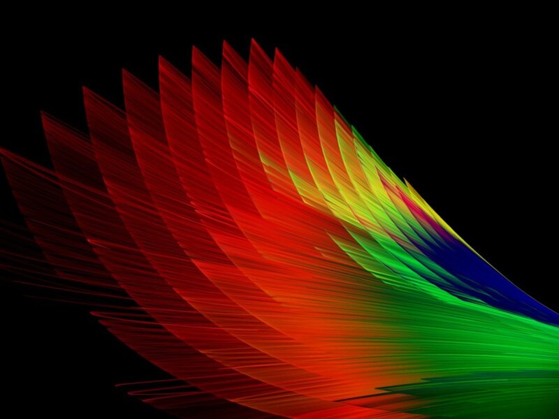 Colorful abstract light streaks
