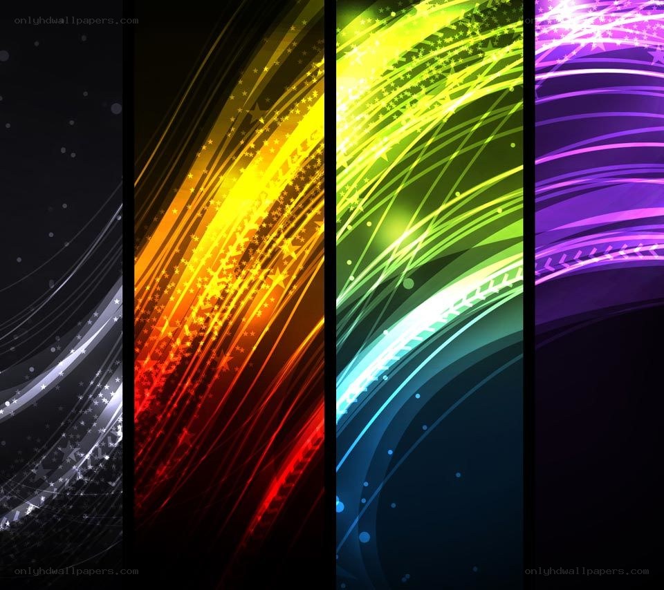 colorful abstract light streaks