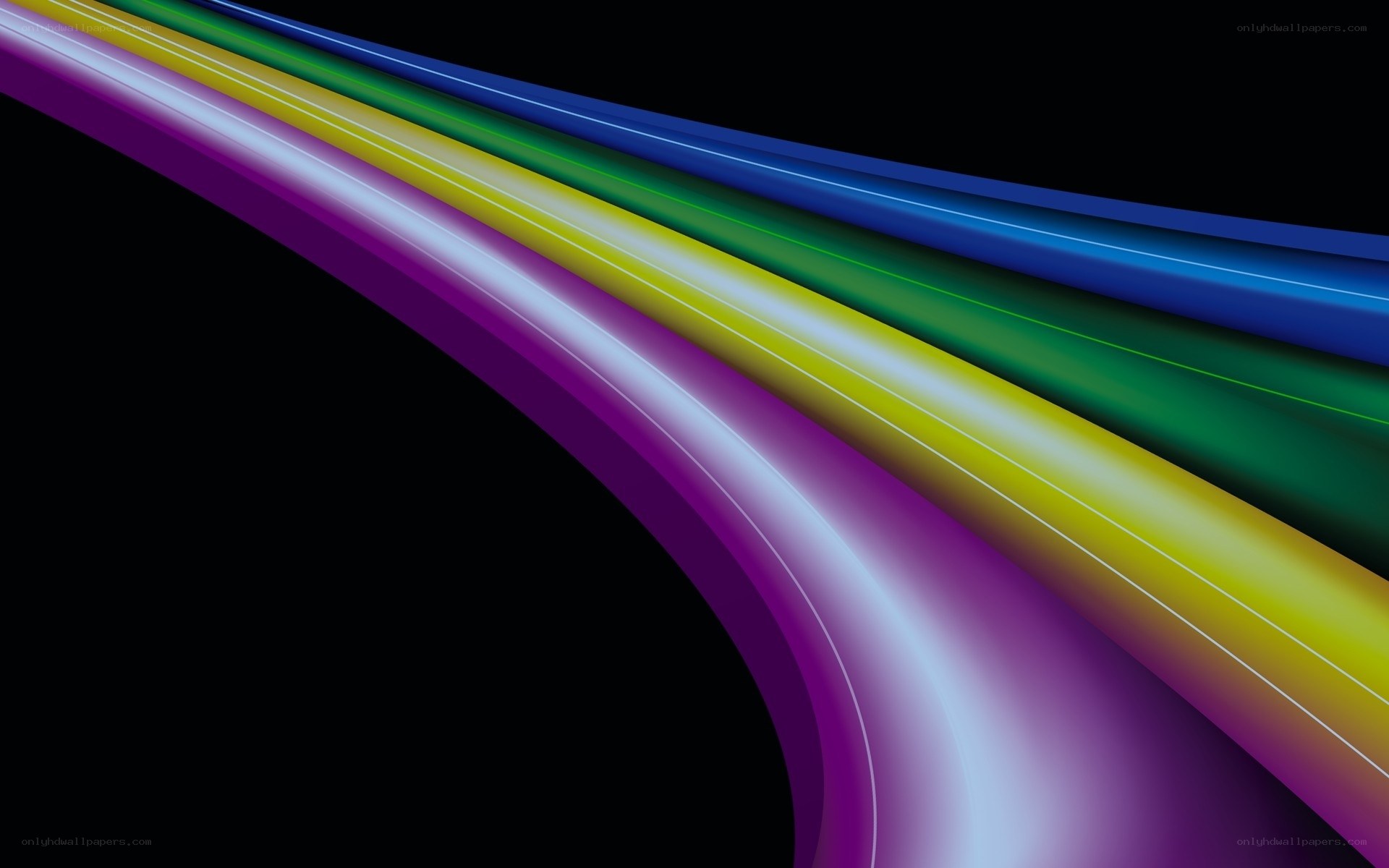 Colorful abstract light streaks
