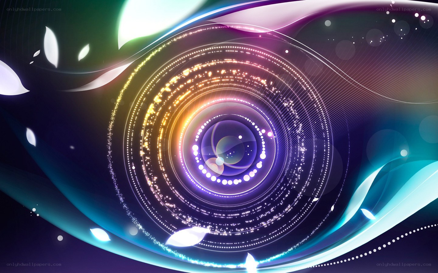 colorful abstract light swirl