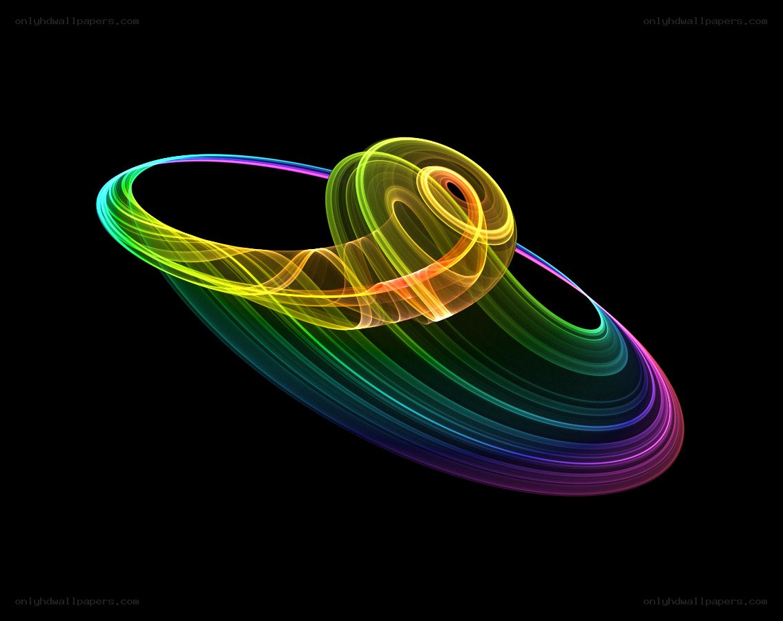 Colorful abstract light swirl