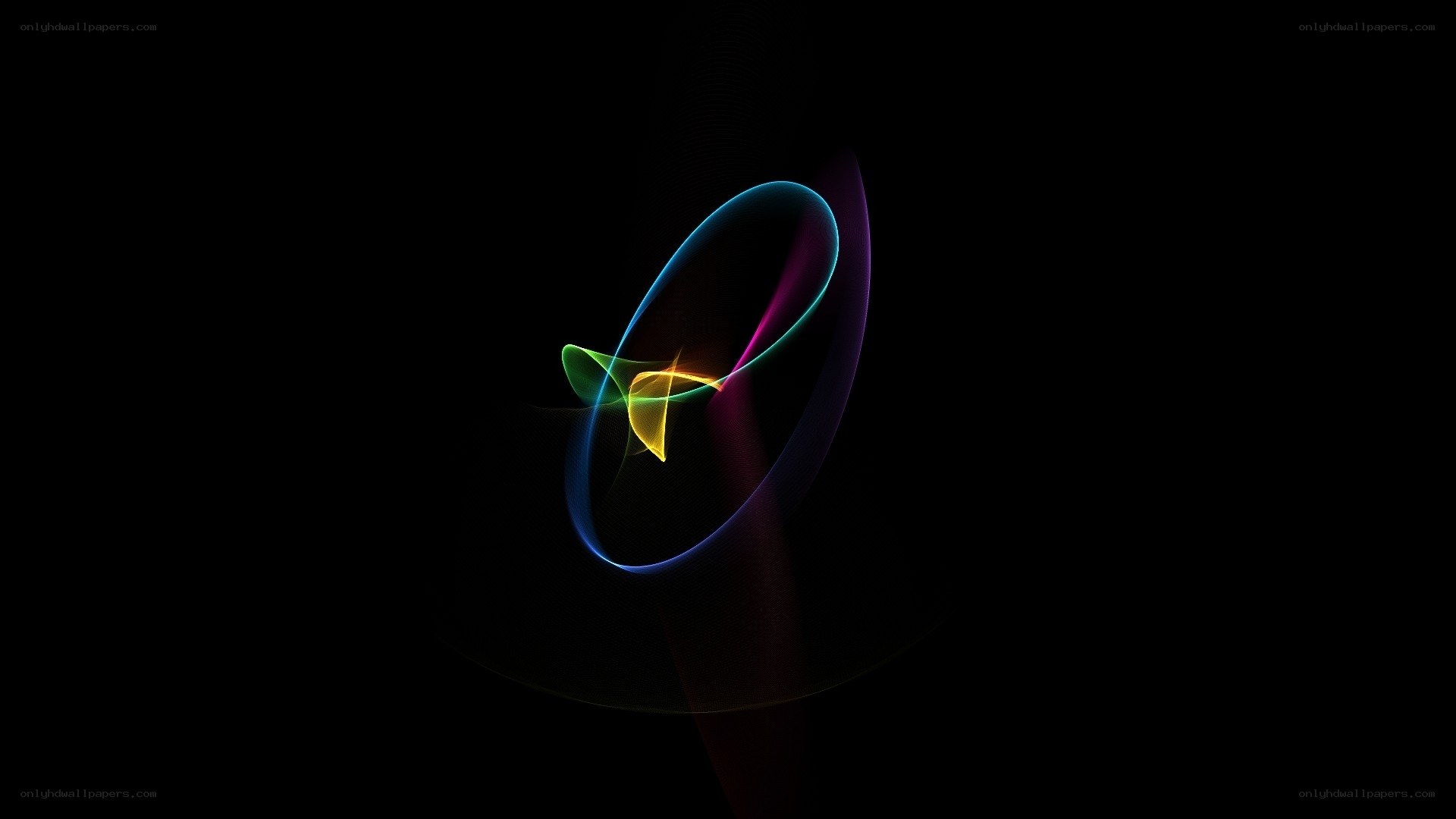 Colorful abstract light swirl