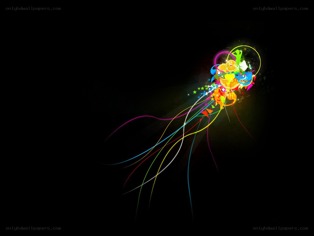 colorful abstract light trails