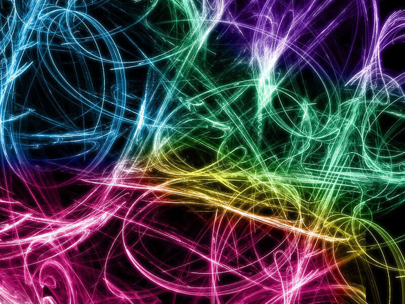 colorful abstract light trails