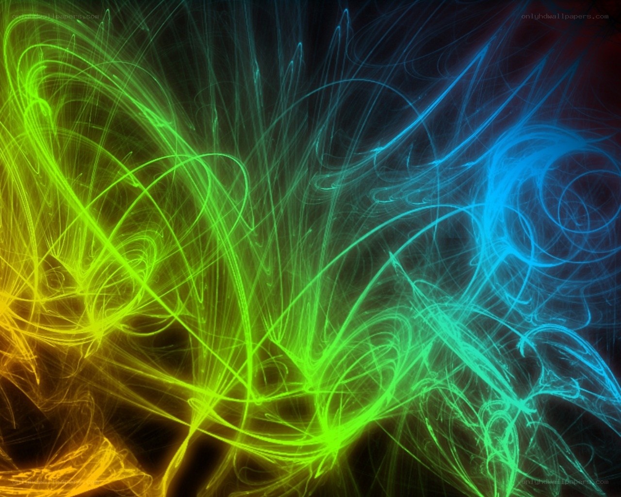 colorful abstract light trails
