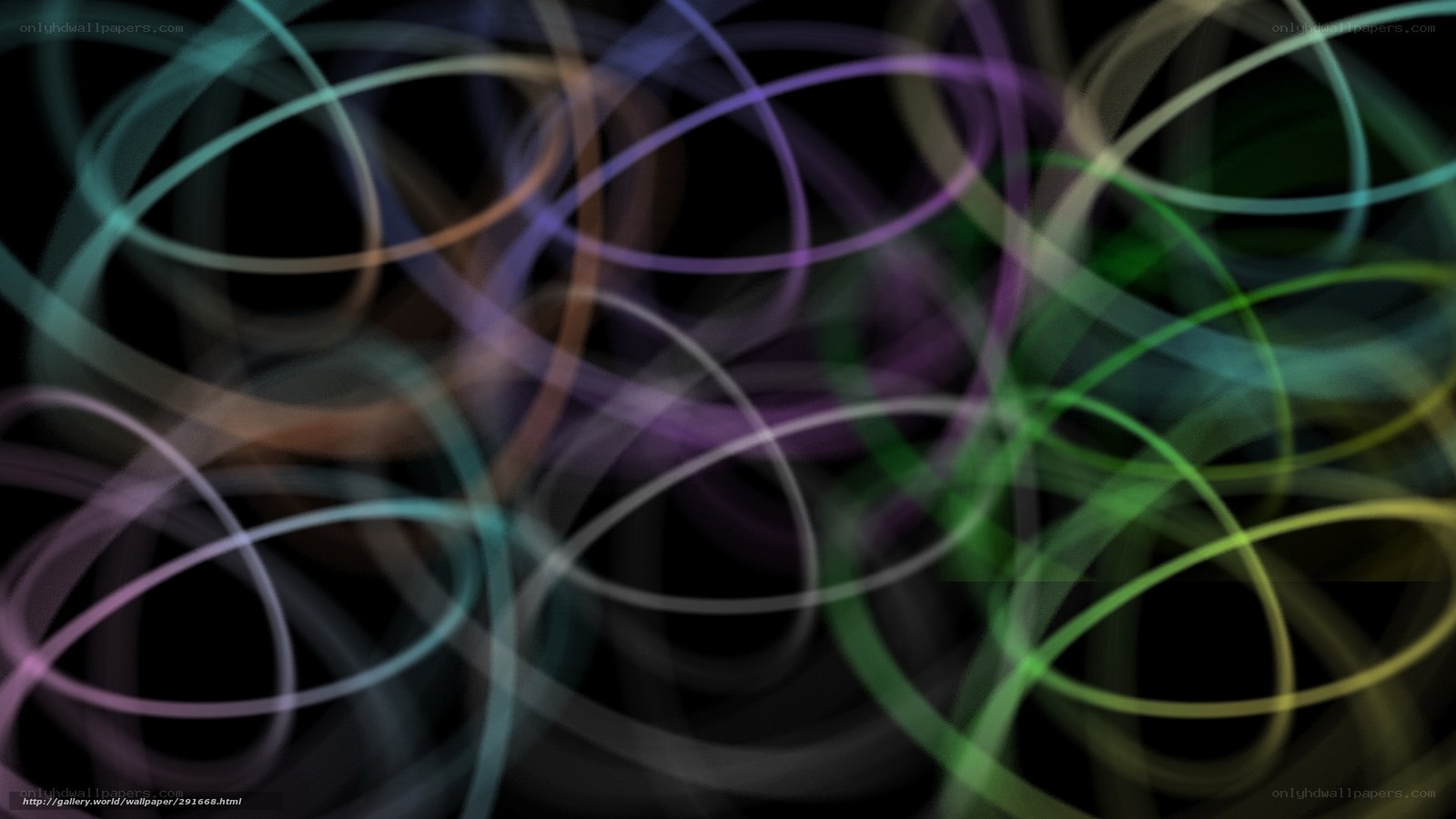 Colorful abstract light trails