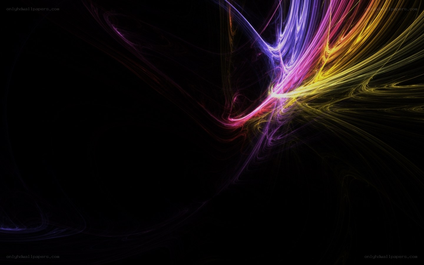 Colorful abstract light trails