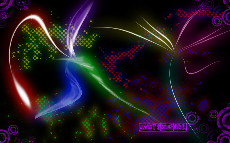 colorful abstract light trails