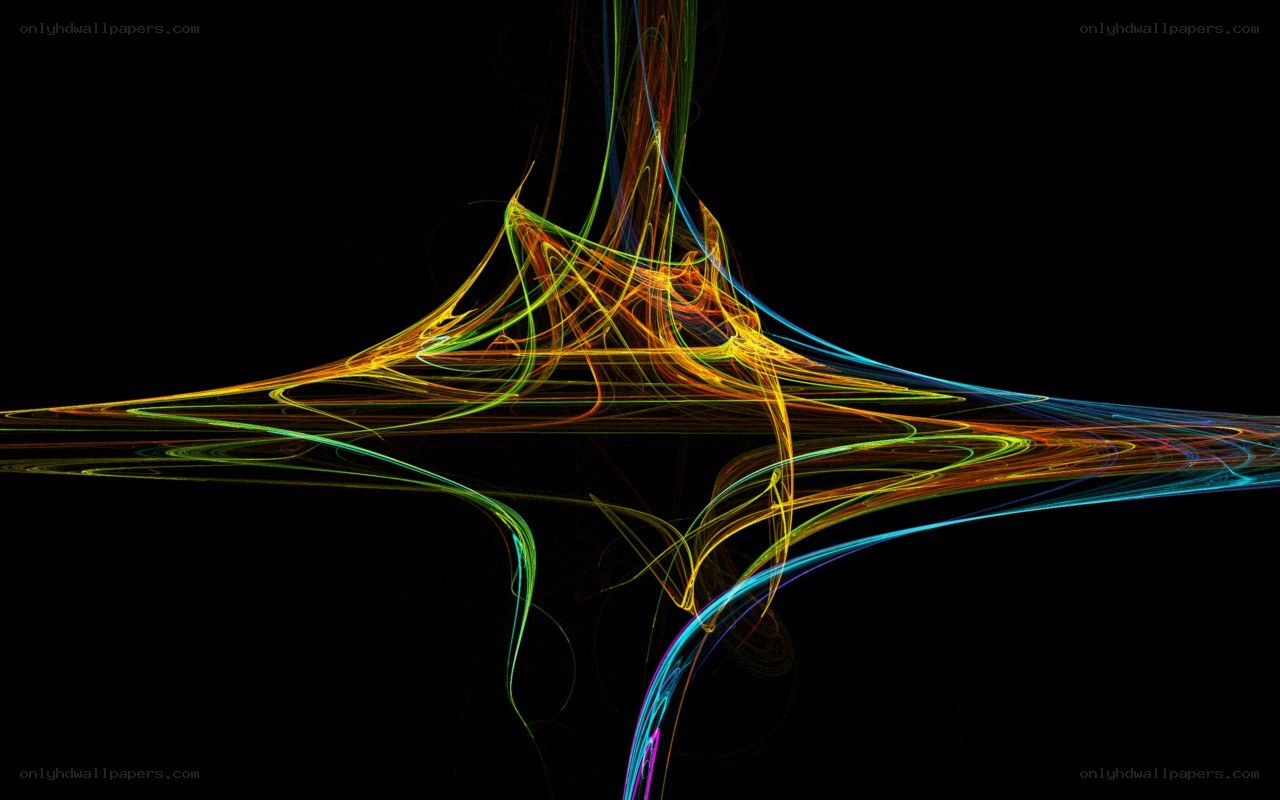 colorful abstract light trails