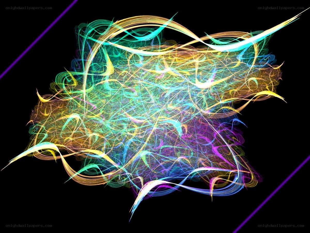 colorful abstract light trails