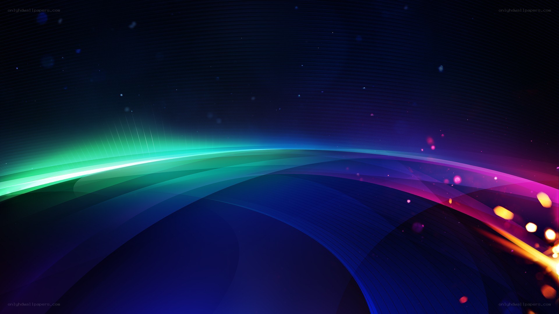 colorful abstract light waves