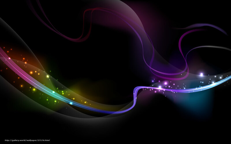 colorful abstract light waves