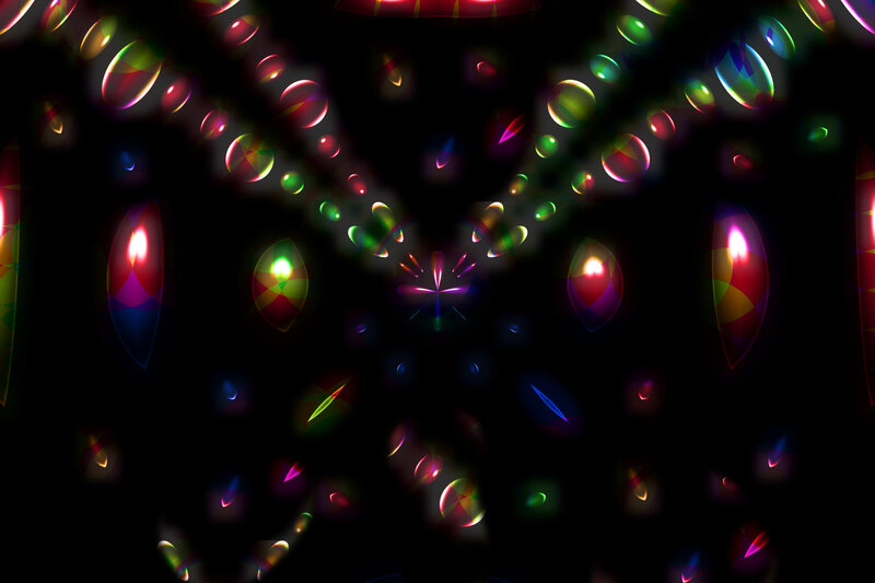 Colorful Abstract Lights — Black