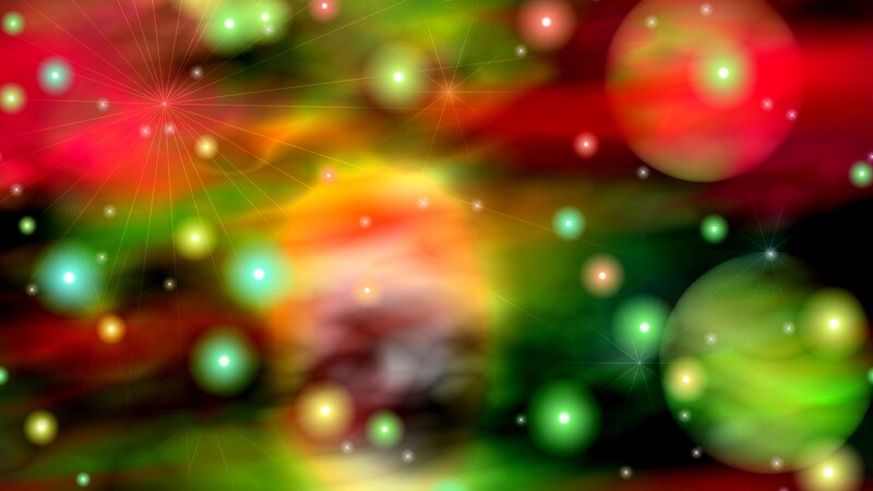 Colorful Abstract Lights — Red