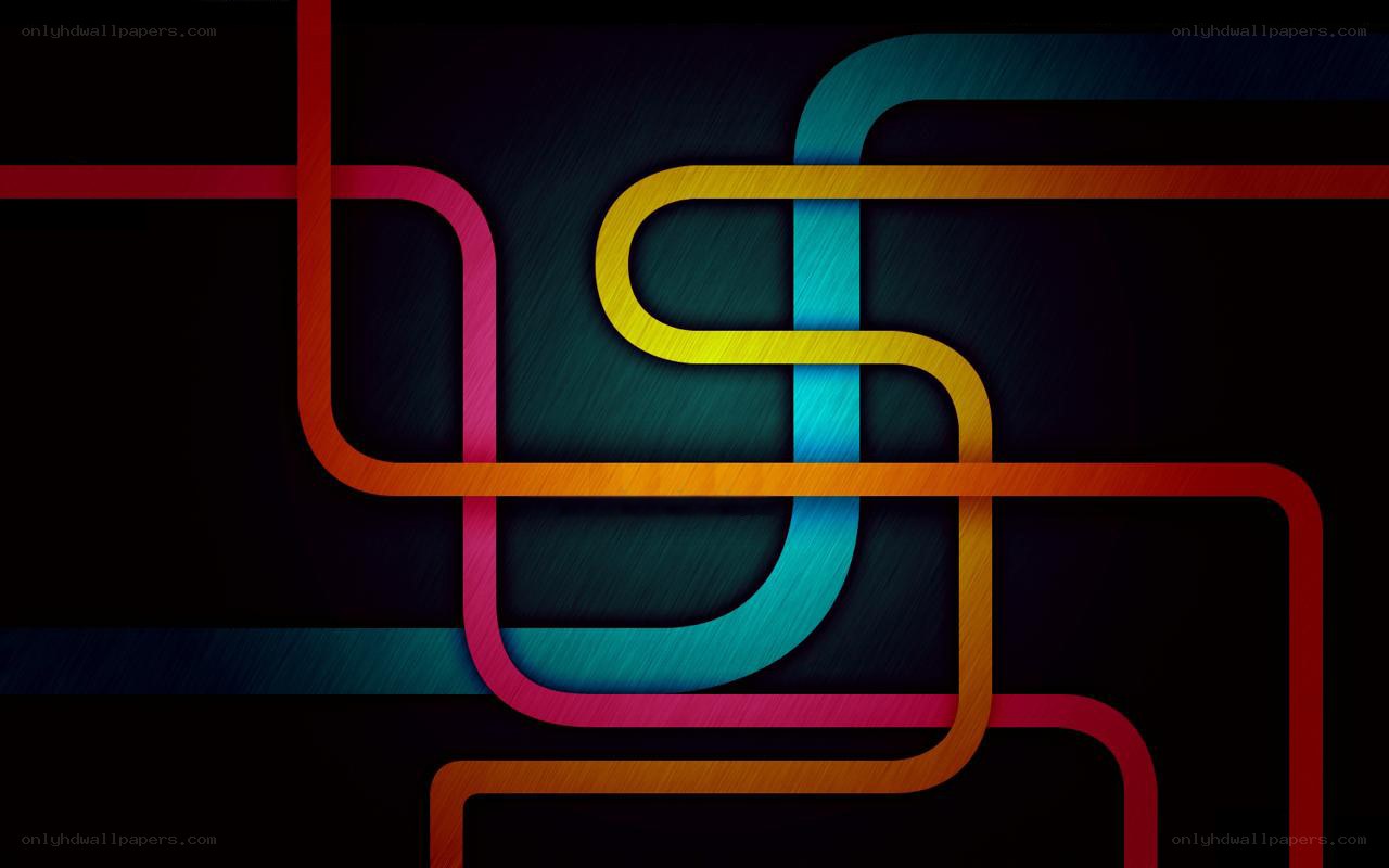 colorful abstract line art