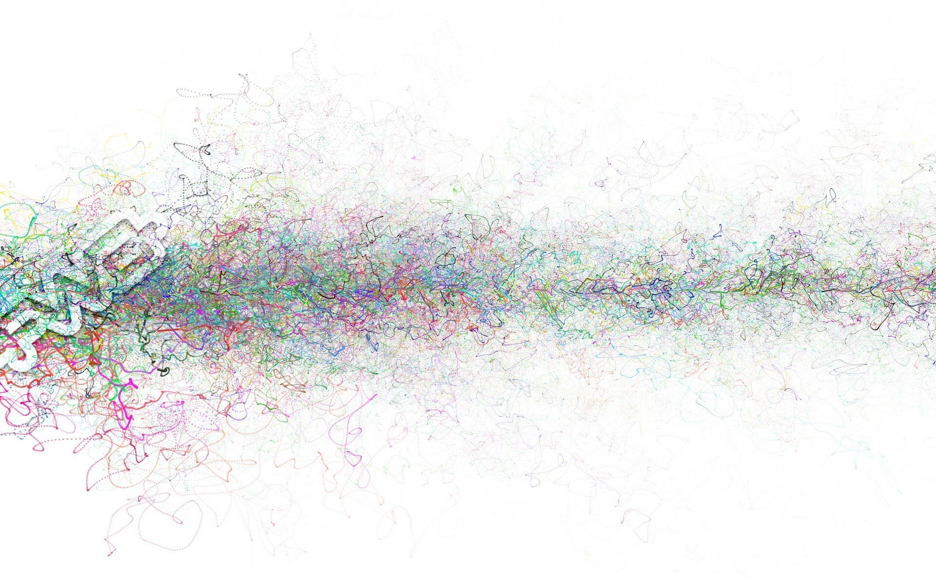 colorful abstract line art