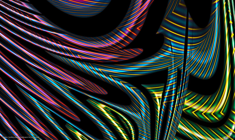 Colorful abstract line art