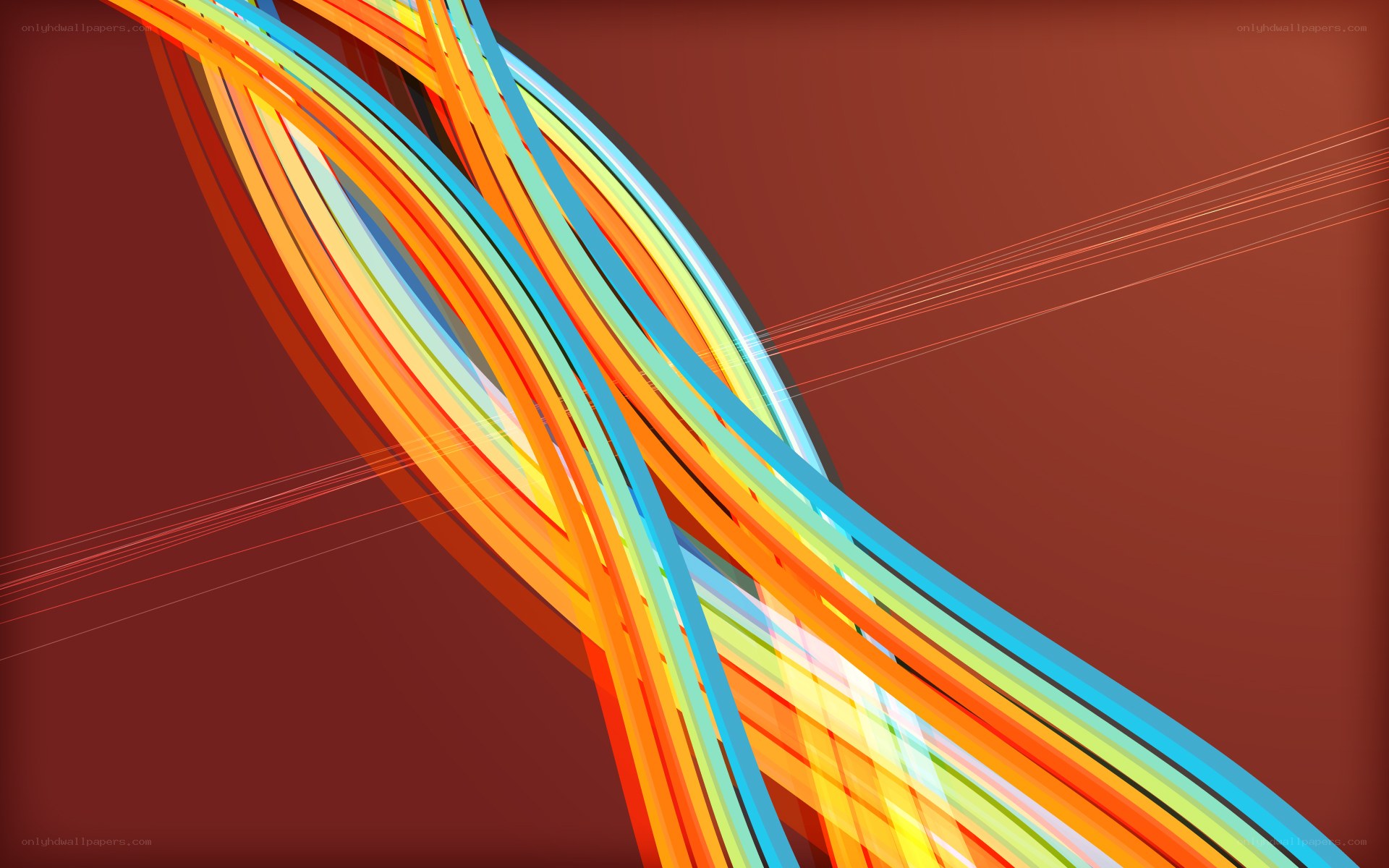 Colorful abstract lines