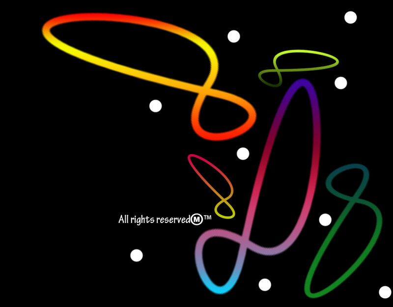 Colorful Abstract Lines — Black, Calm