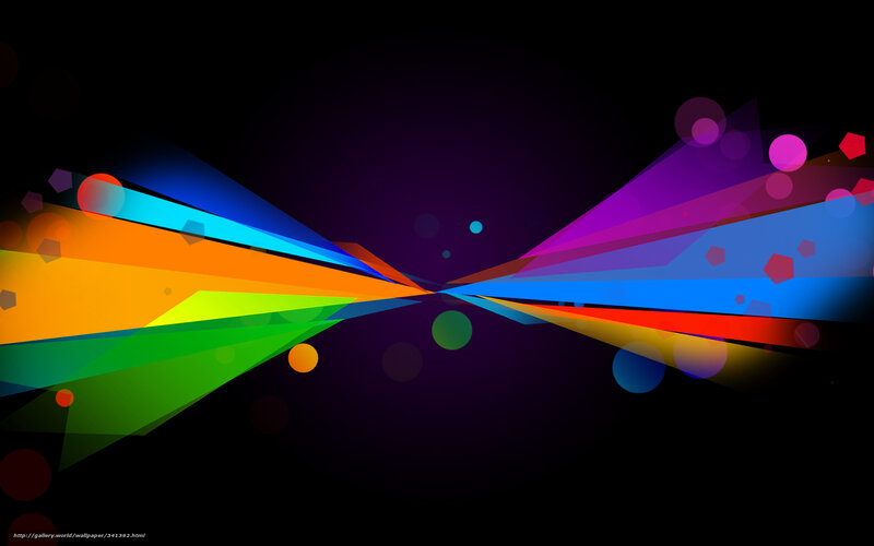 Colorful Abstract Lines — Black, Dynamic, Circles