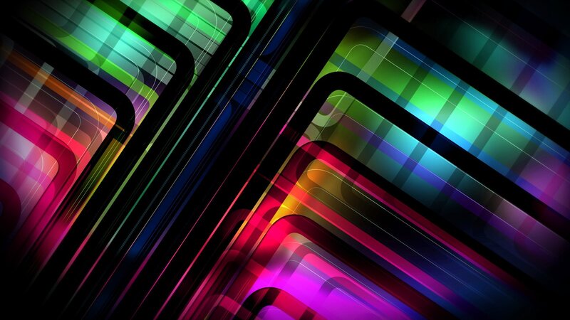 Colorful Abstract Lines — Green, Dynamic, Shapes