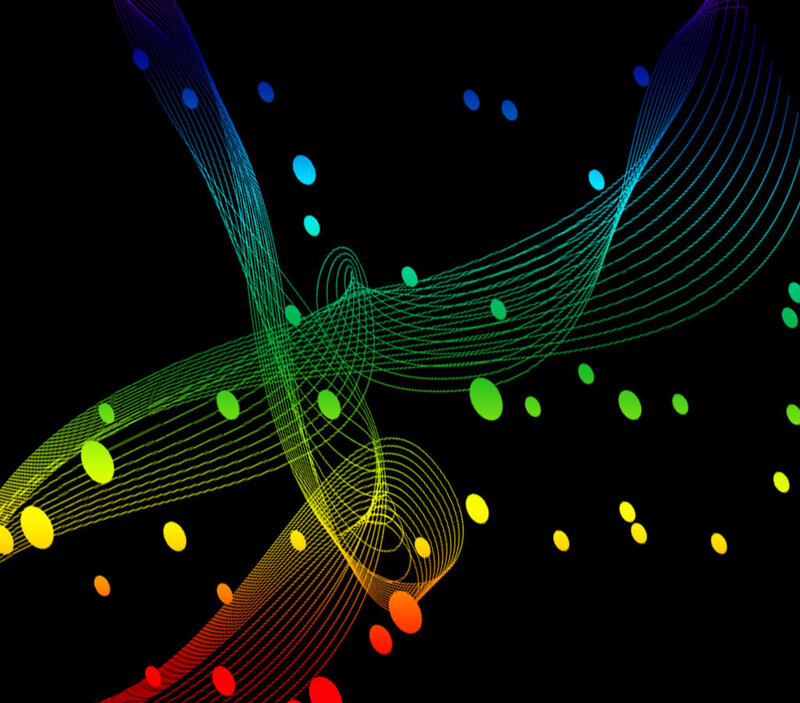 Colorful Abstract Lines — Green