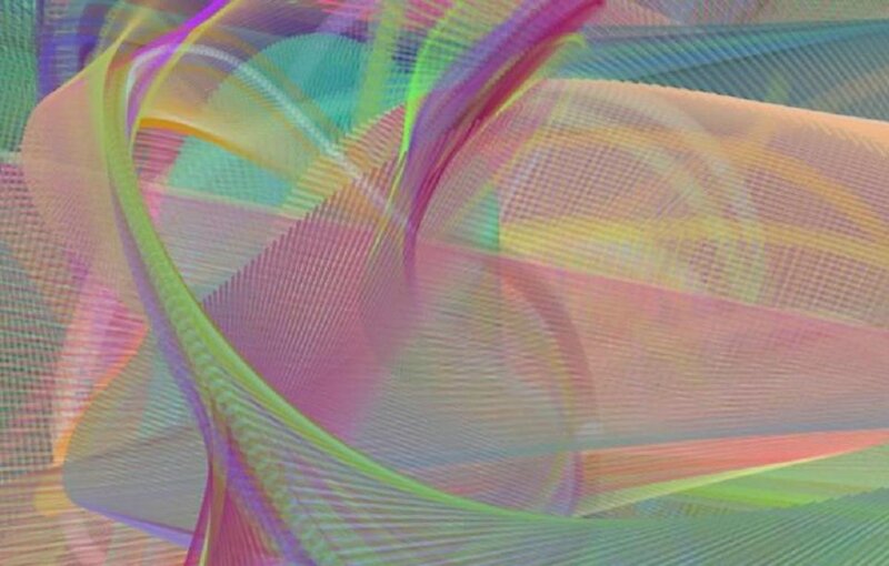 Colorful Abstract Lines — Pink