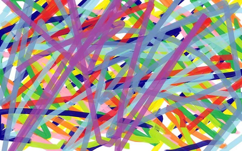 Colorful Abstract Lines — Purple, Chaotic