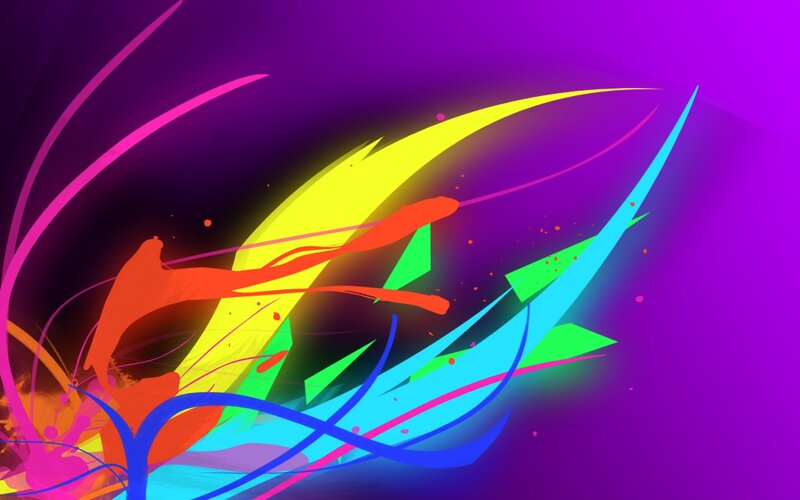 Colorful Abstract Lines — Purple, Vibrant