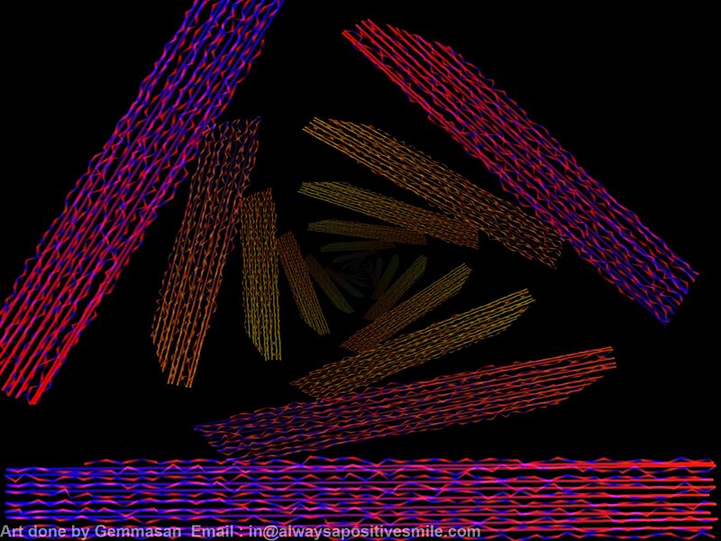 Colorful Abstract Lines — Red, Dynamic