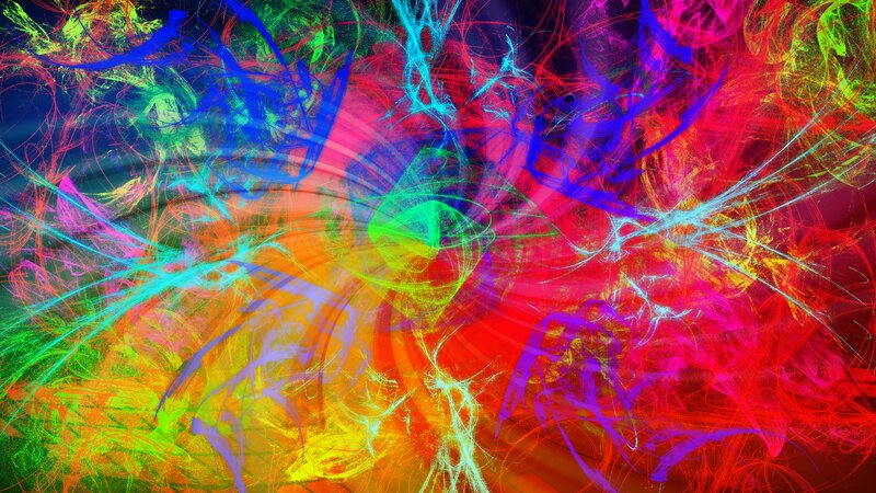 Colorful Abstract Lines — Red, Energetic