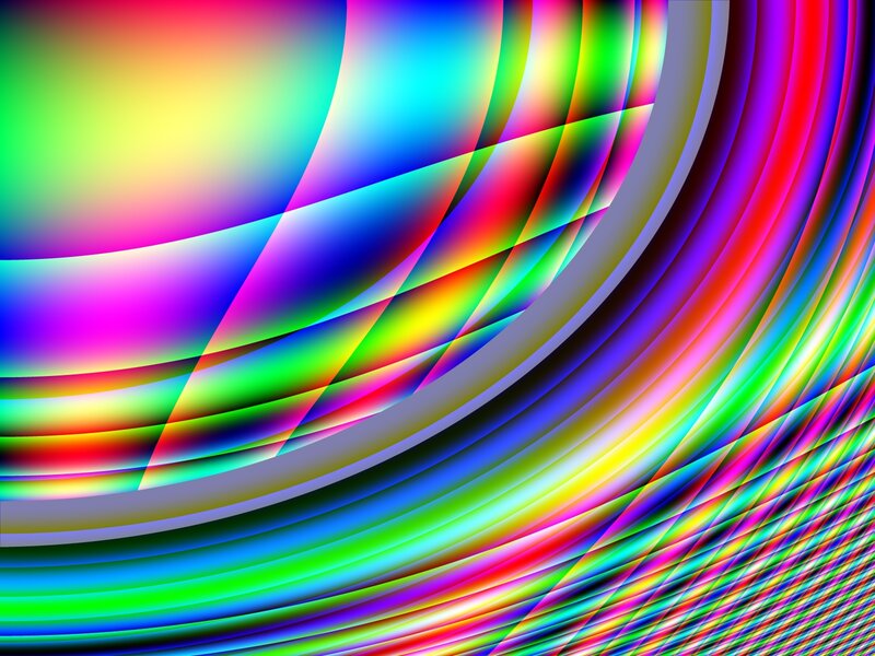 Colorful Abstract Lines — Red