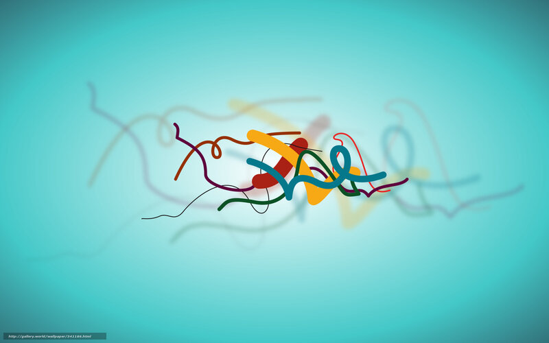 Colorful Abstract Lines — Teal