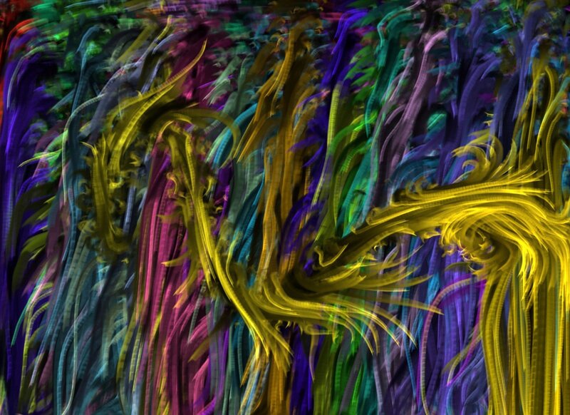 Colorful Abstract Lines — Yellow, Dynamic, Colors, Motion