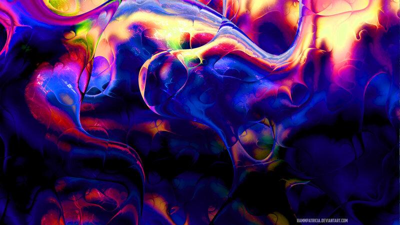 Colorful Abstract Liquid — Blue