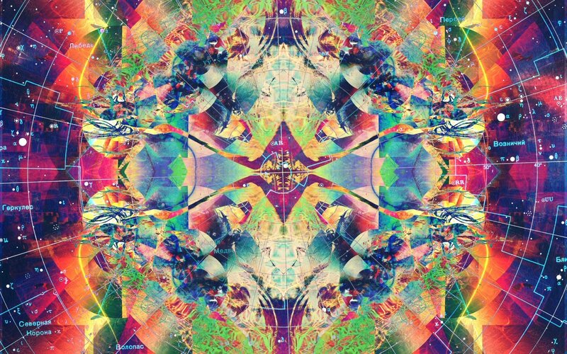 Colorful Abstract Mandala — Green