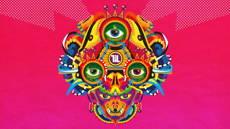 colorful abstract mask art