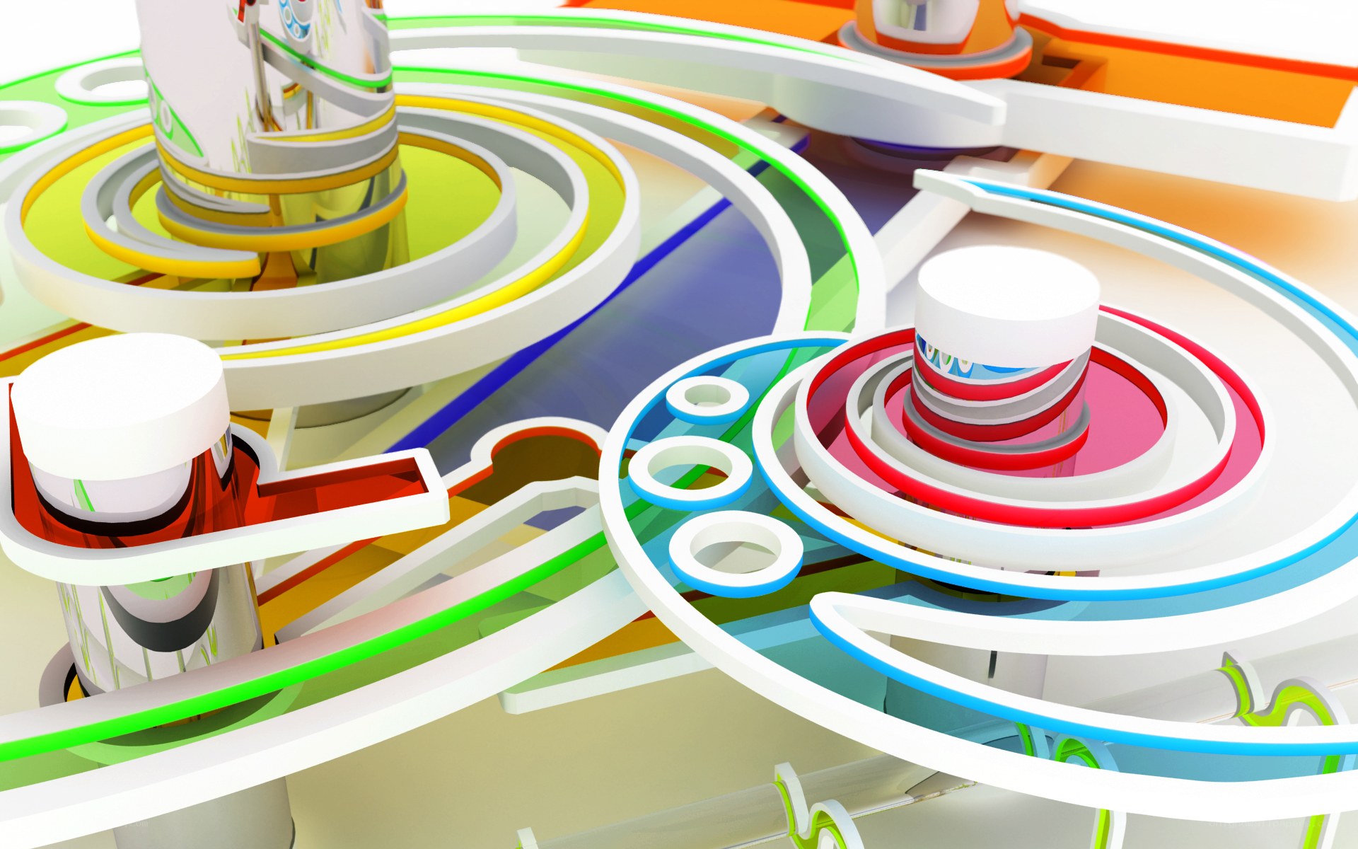 colorful abstract mechanical design