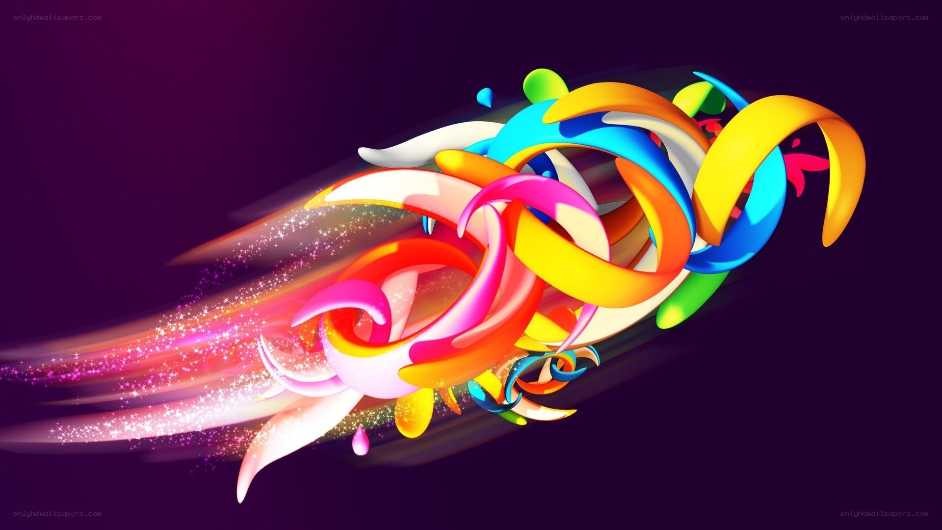 Colorful abstract motion design