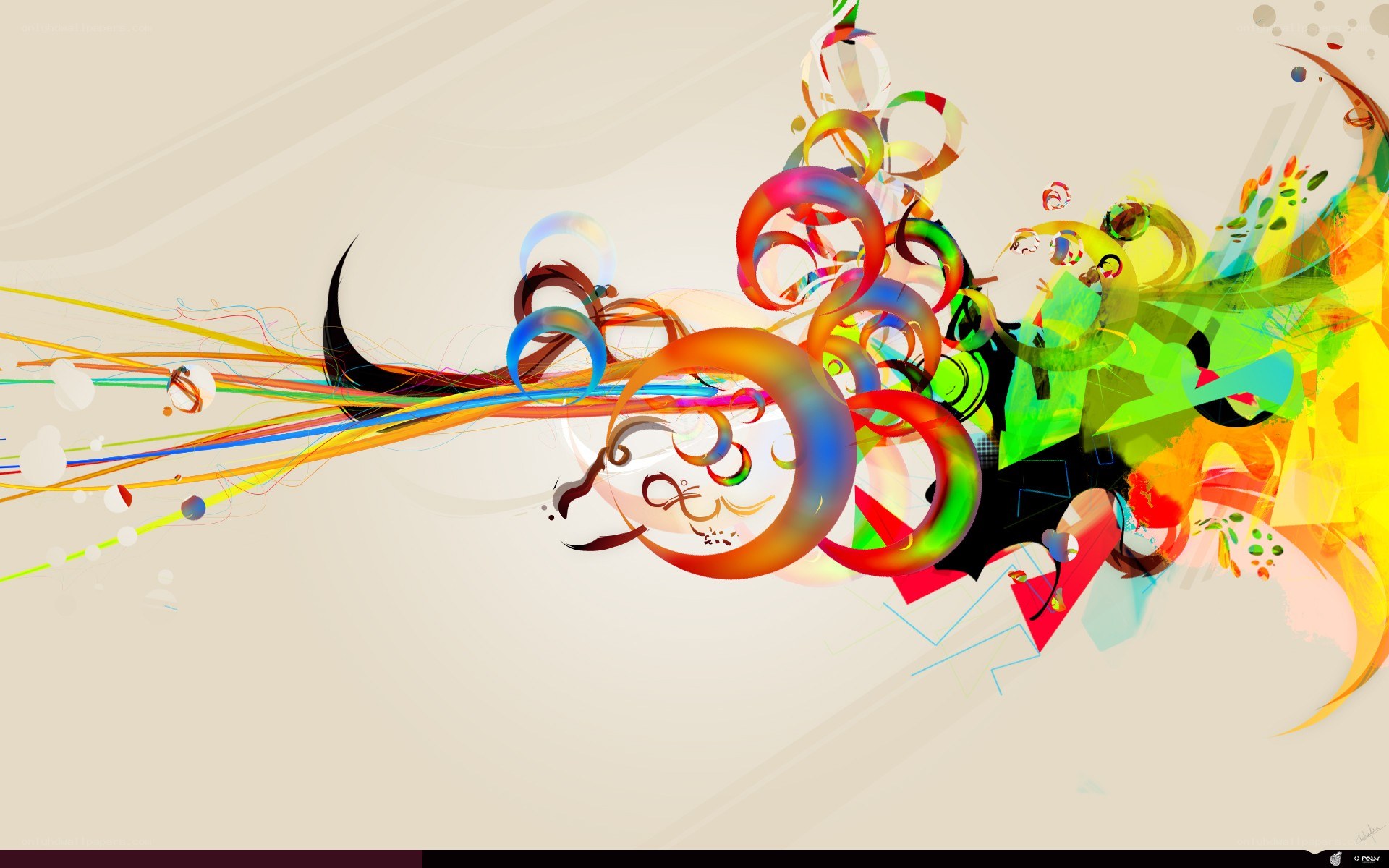 Colorful abstract motion design