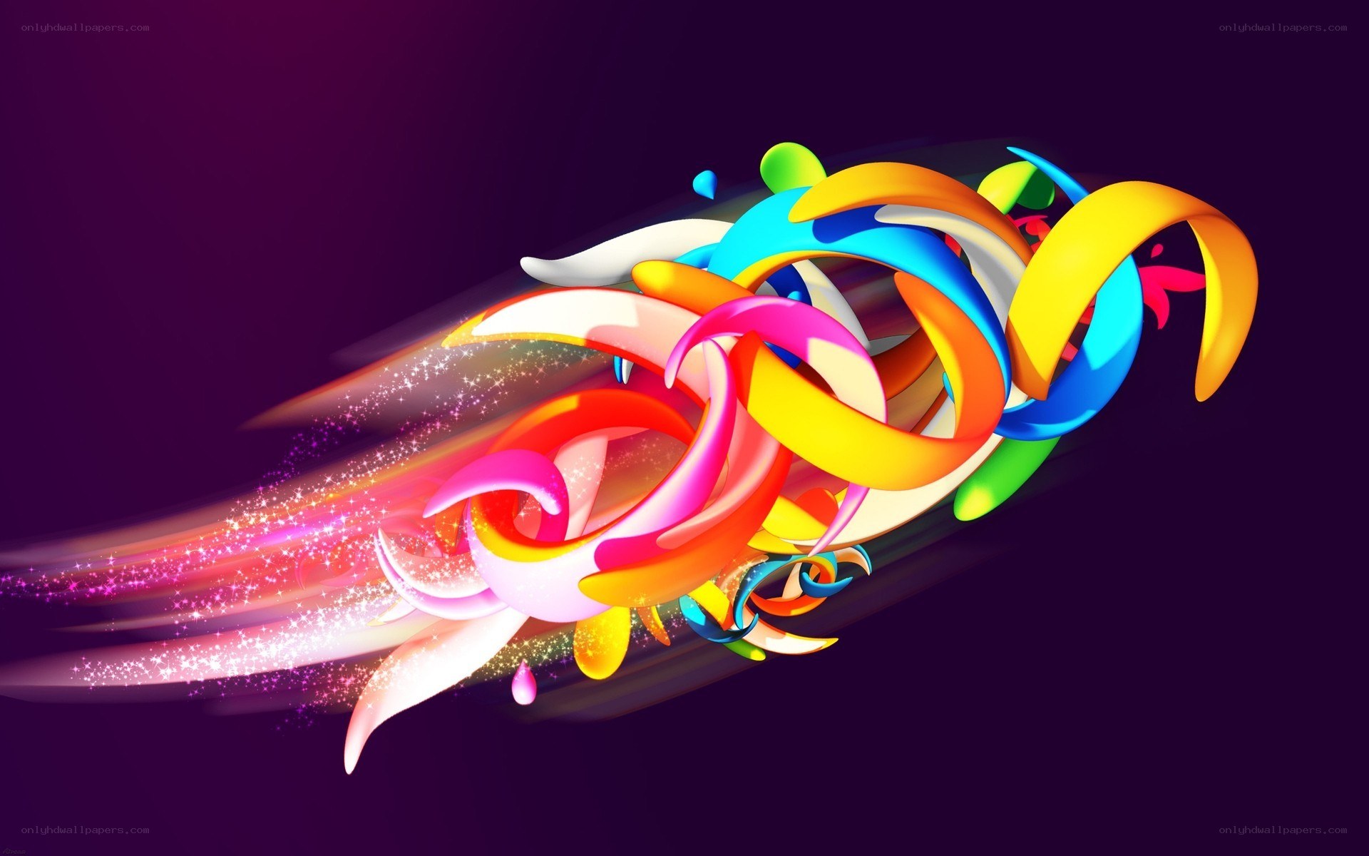 Colorful abstract motion design